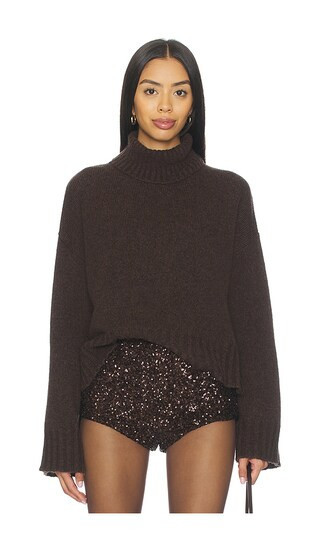 Aniye By Chris Turtleneck Sweater in Brown. - size S | Revolve Clothing (Global)