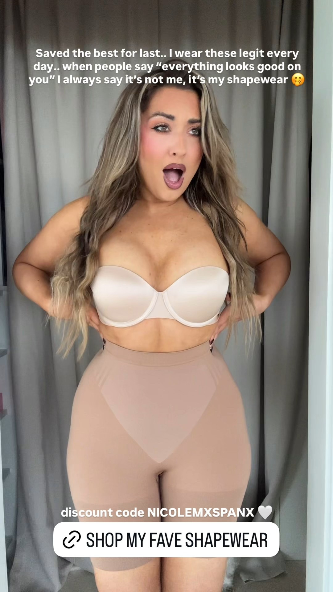 My favorite shapewear! It’s snatches and shapes in all the right places. I’m wearing a size large! Use discount code NICOLEMXSPANX for $$ off! @spanx #spanxpartner

#LTKMidsize #LTKootd #LTKSaleAlert