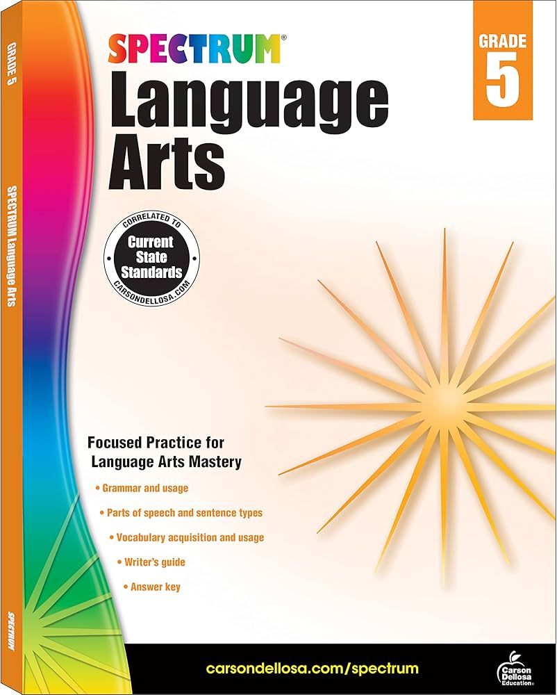 Spectrum Language Arts, Grade 5 | Amazon (US)