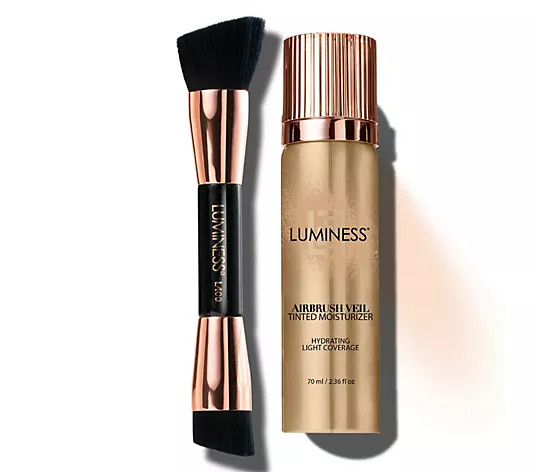 Luminess Airbrush Veil Tinted Moisturizer with Brush | QVC