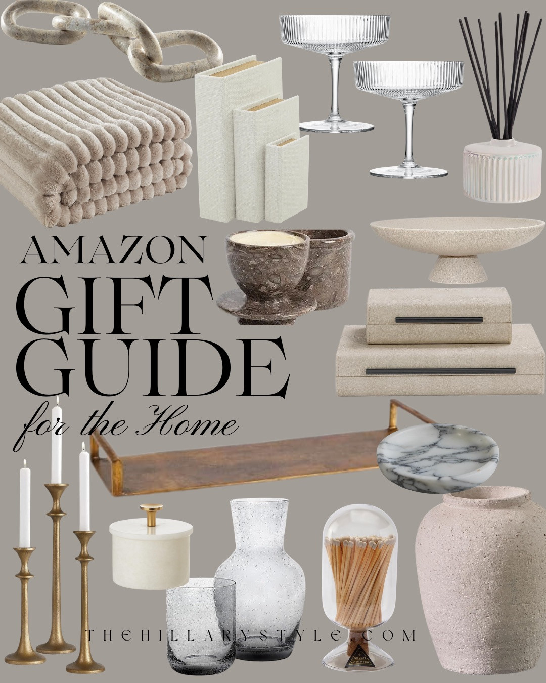✨GIFT GUIDE FOR THE HOME · ELEVATED NEUTRAL FAVORITES✨ For the one who’s always rearranging, lighting a new candle, or hunting for the next chic accent piece — these neutral, sculptural home finds feel curated, timeless, and effortlessly elevated. Textured finishes, modern silhouettes, and warm tones that make any space feel designed.

#TheHillaryStyle #LuxuryHomeDecor #GiftGuide #HolidayHomeGifts #HostessGifts #NeutralDecor #DesignerLookForLess #ModernHomeStyle #ElevatedEssentials #TimelessDesign #CozyHolidayVibes #HolidayInspo #AmazonFinds 

 #LTKGiftGuide #LTKHoliday #LTKOver40