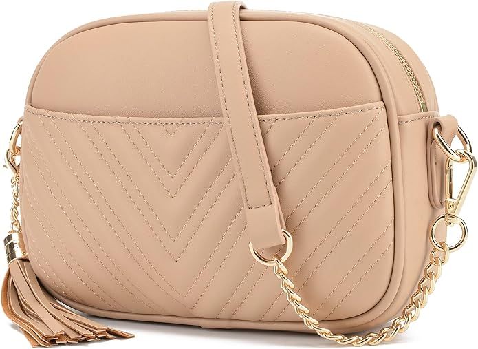 lola mae Quilted Crossbody Bag, Trendy Design Shoulder Purse | Amazon (US)