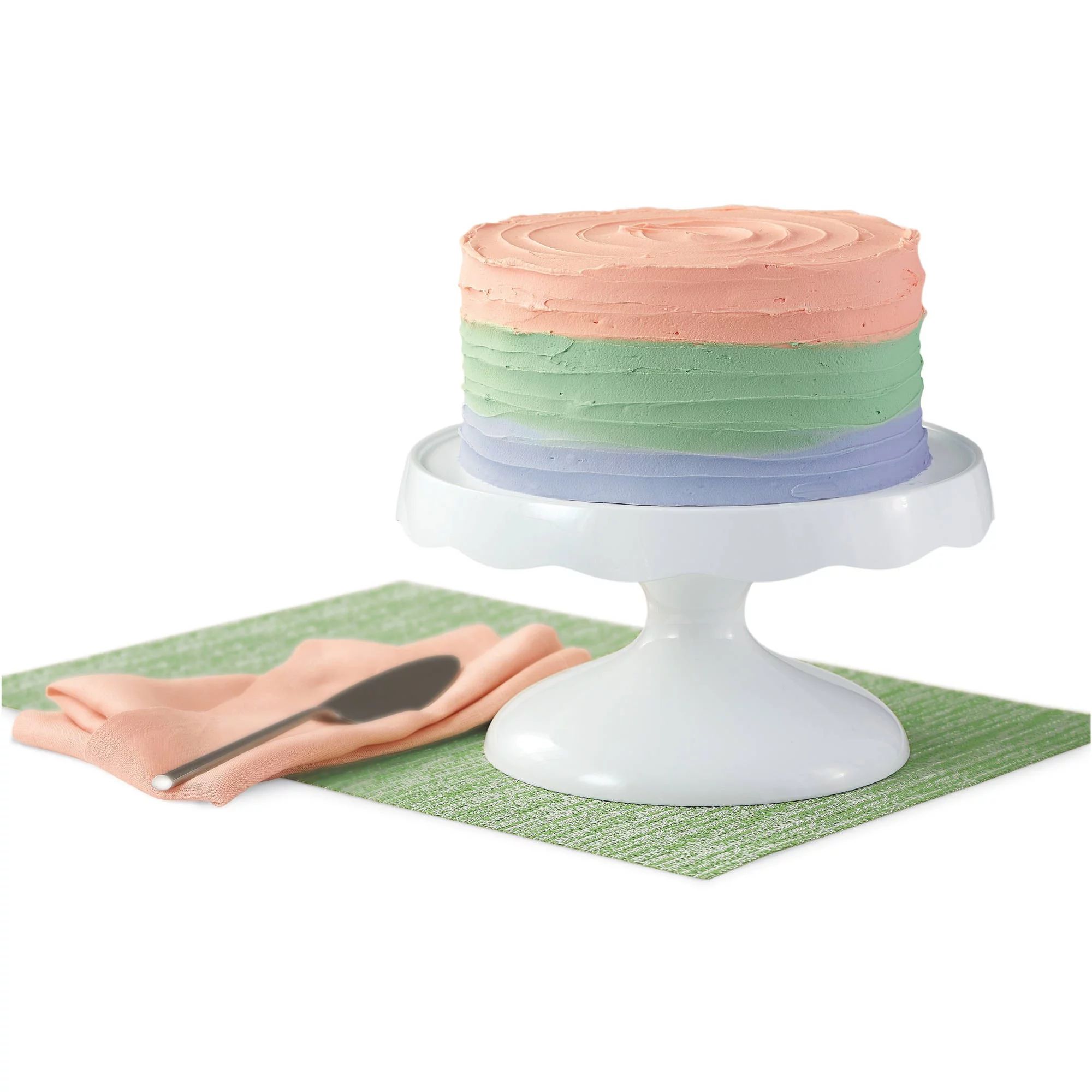 Wilton 2-in-1 Pedestal Cake Stand and Serving Plate, 10-Inch Round Stand - Walmart.com | Walmart (US)