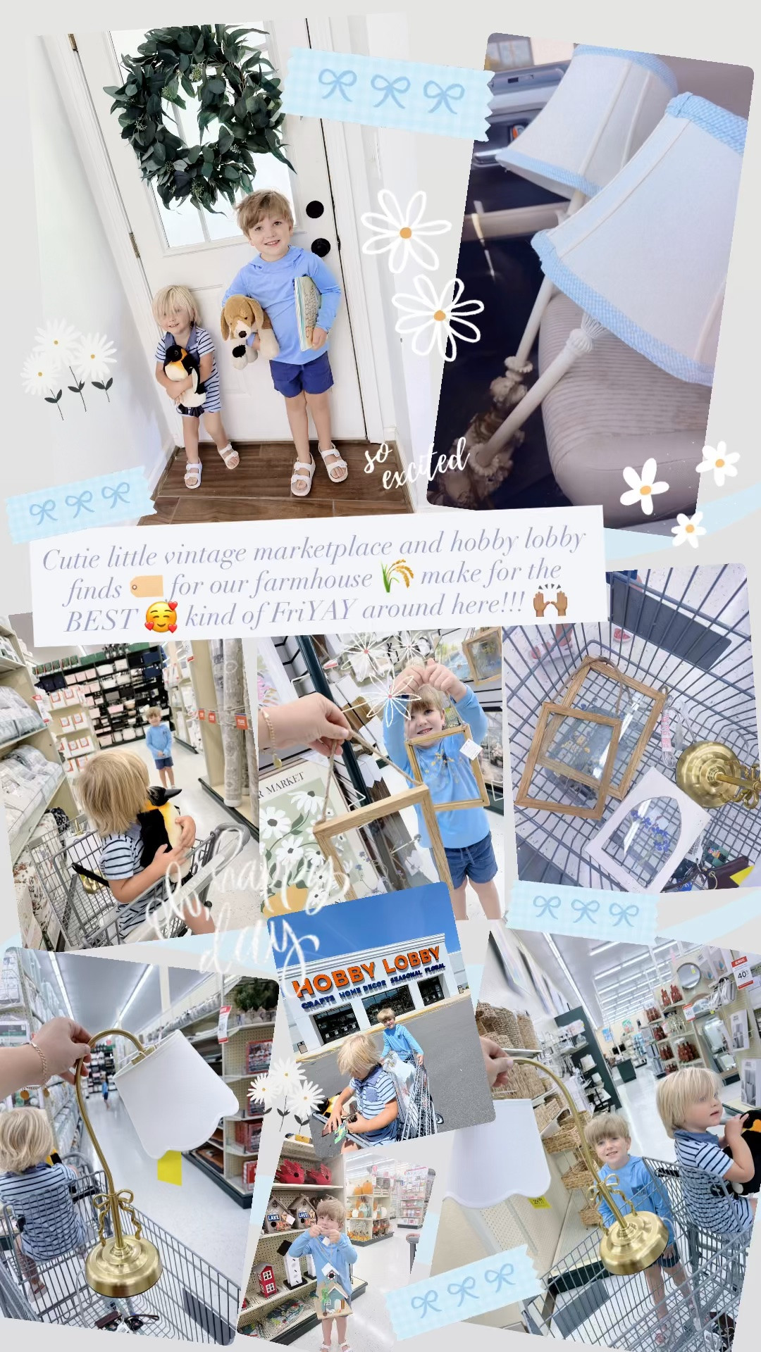 Cutie little vintage marketplace and hobby lobby finds 🏷️ for our farmhouse 🌾 make for the  BEST 🥰 kind of FriYAY around here!!! 🙌🏽