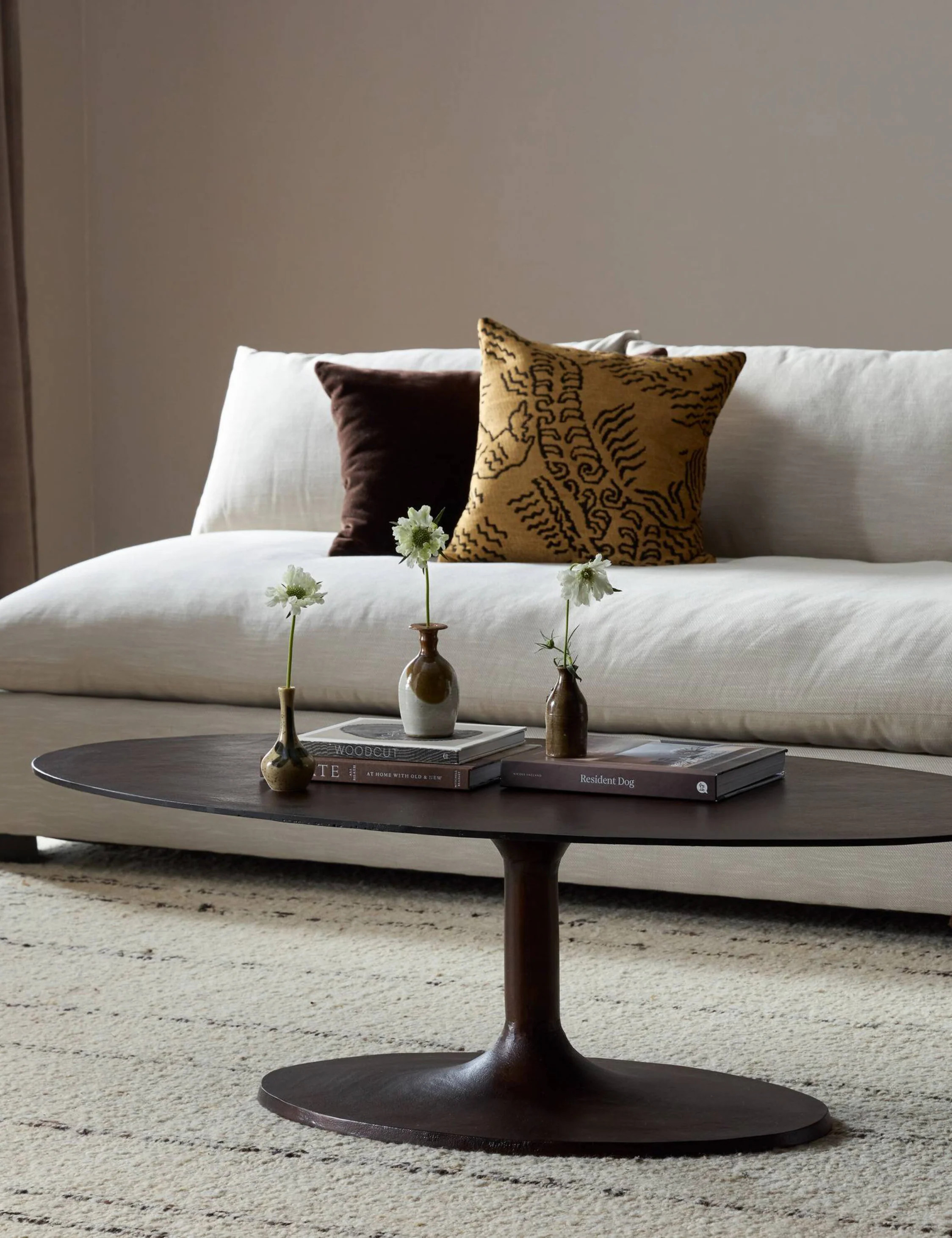 Inga Indoor / Outdoor Oval Coffee Table | Lulu and Georgia 