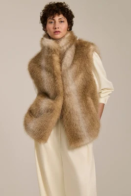 Camille Faux Fur Vest | Bernardo Fashions