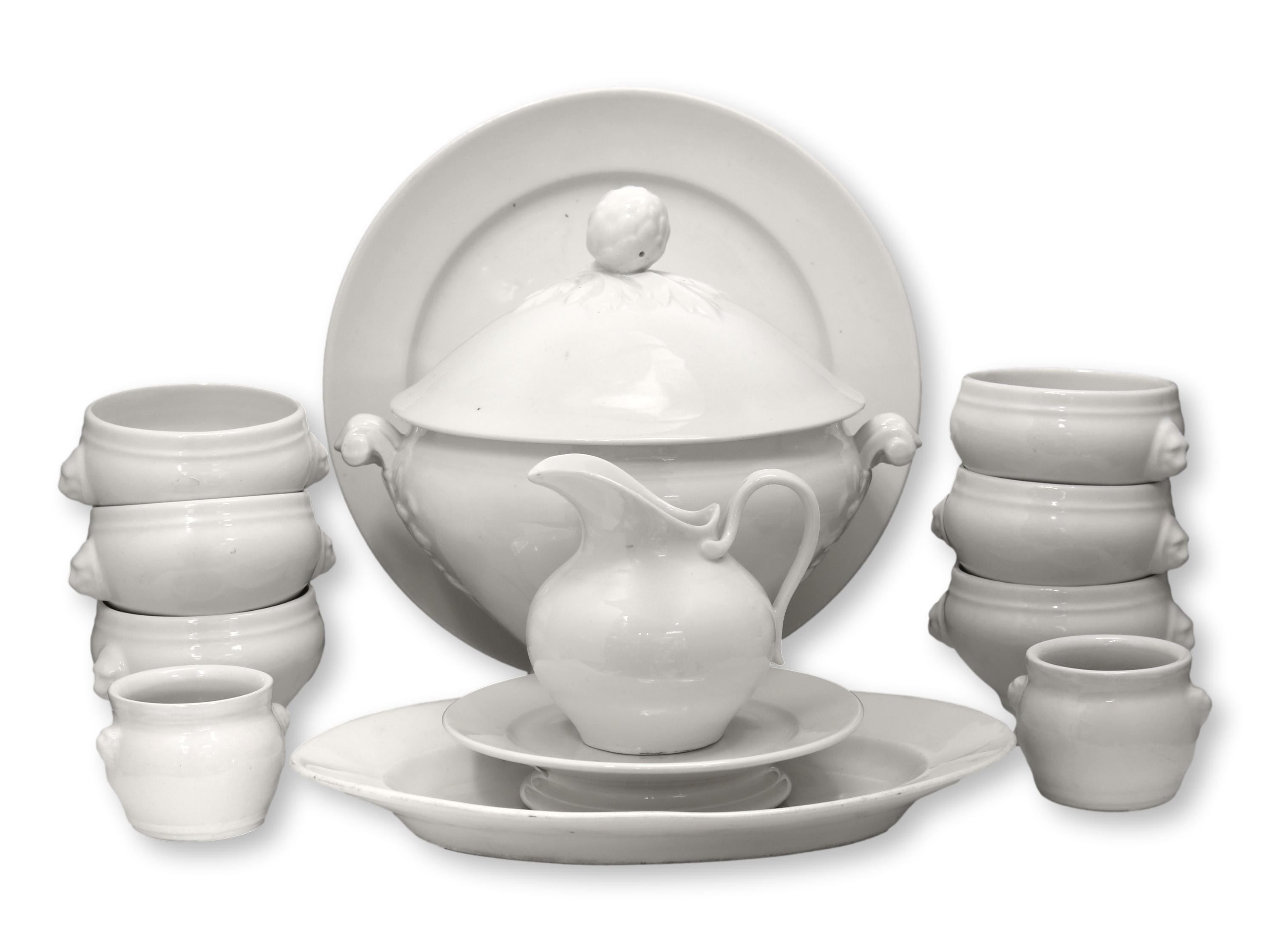 French White Ironstone Serveware, 13 Pcs | One Kings Lane