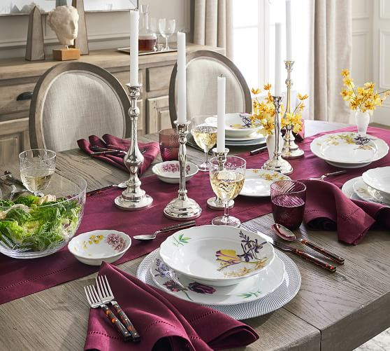 Monique Lhuillier Gabrielle Etched Wine Glasses | Pottery Barn (US)