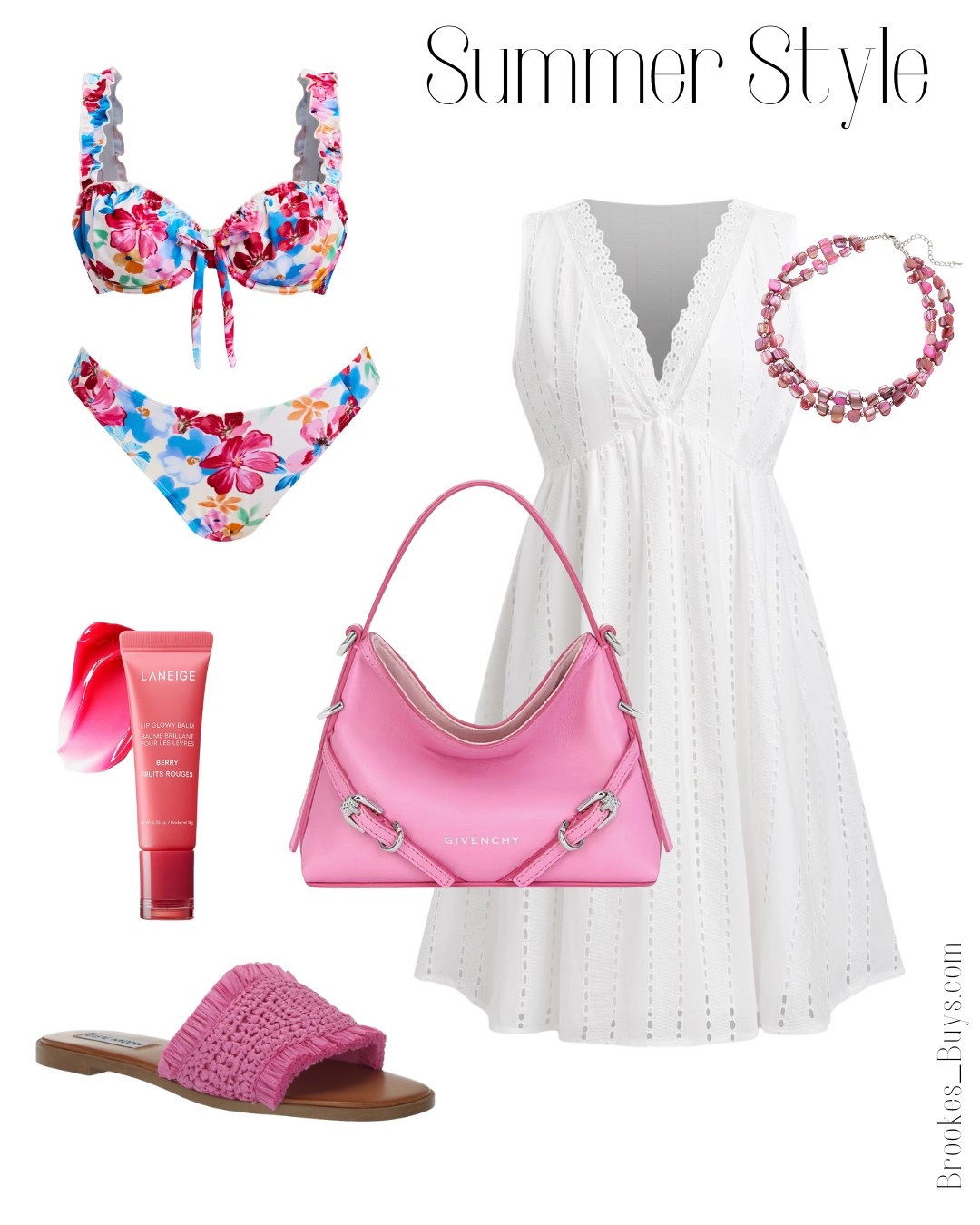 Cute summer dress and swimsuit. I like adding a pop of color to my outfits  

#LTKParties #LTKShoeCrush #LTKSwim