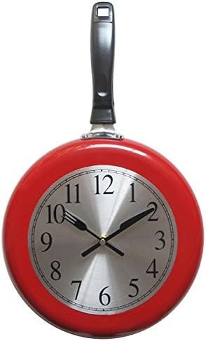 Wall Clock, 10 inch Metal Frying Pan Kitchen Wall Clock Home Decor - Kitchen Themed Unique Wall C... | Amazon (US)