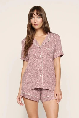 Gisele Printed TENCEL™ Modal Relaxed Short PJ Set - X-Small | Eberjey