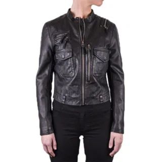 Women's Perforated Faux Leather Jacket | Bed Bath & Beyond