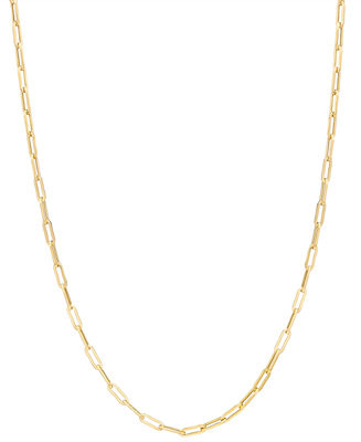 Paperclip Link 16" Chain Necklace in 14k Gold | Macy's