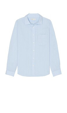 onia Garment Dye Cotton Voile Shirt in Light Blue from Revolve.com | Revolve Clothing (Global)