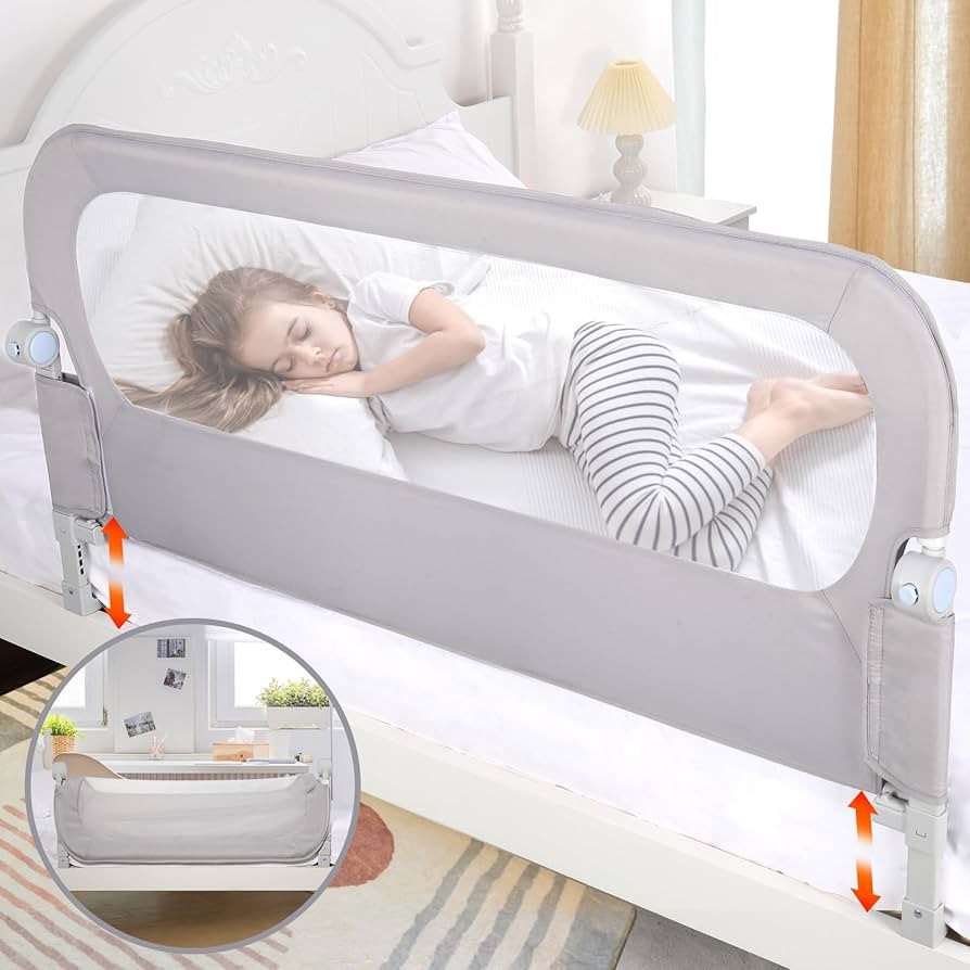 Baby Bed Rail Guard for Toddlers - 47" Toddler Bed Side Rails for Twin, Full, Queen Bunk Size Bed... | Amazon (US)