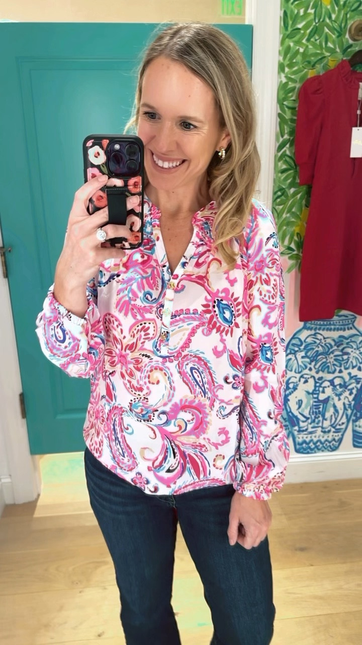 Silky top
Jeans are 15% off with code JOYFULLYSOO

#LTKWorkwear #LTKStyleTip #LTKSeasonal