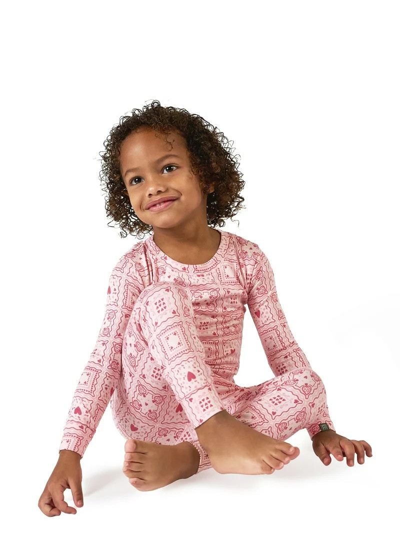Modern Moments by Gerber Toddler Valentine´s Day Pajama Set, 2-Piece, Sizes 12M-5T | Walmart (US)