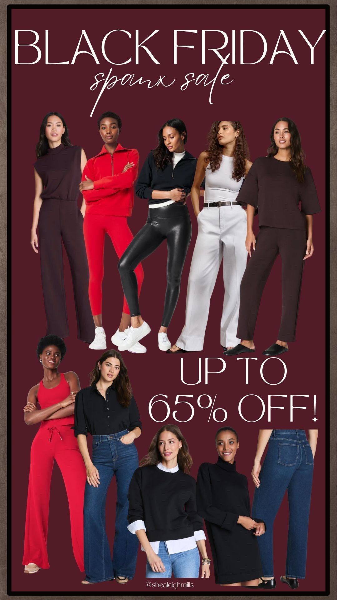 Spanx Black Friday ✨ Up to 65% off! The best prices of the year on the pieces I actually wear on repeat — AirEssentials sets, Perfect Pants, and faux leather leggings. Linking the top sellers + my travel favorites before sizes go.


Spanx sale, Black Friday deals, AirEssentials outfit, Spanx travel set, faux leather leggings, Spanx Perfect Pants, holiday outfit ideas, comfy winter outfit, workwear staples, elevated loungewear, best travel outfits, neutral airport style, gift ideas for her, cozy matching sets, wide leg pants, red holiday outfit

#LTKCyberWeek #LTKGiftGuide #LTKHoliday