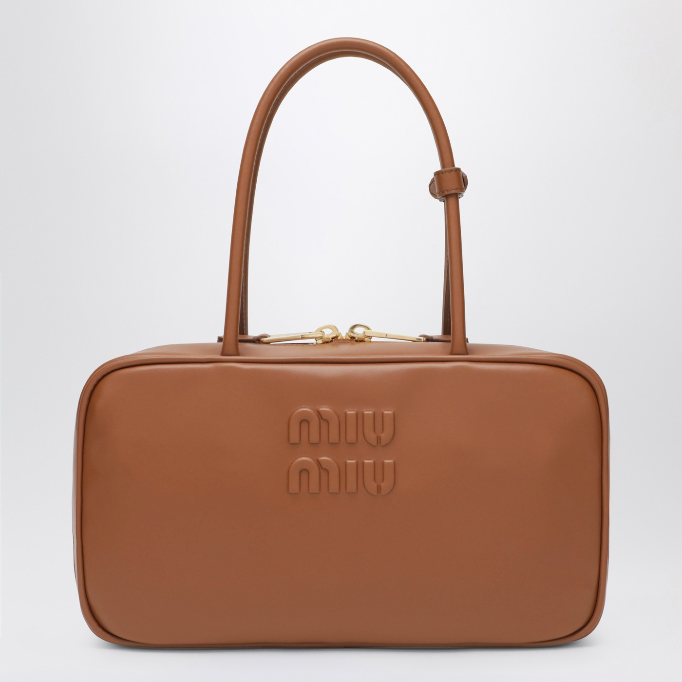 Beau Medium bag in Cognac-colored leather | The Double F