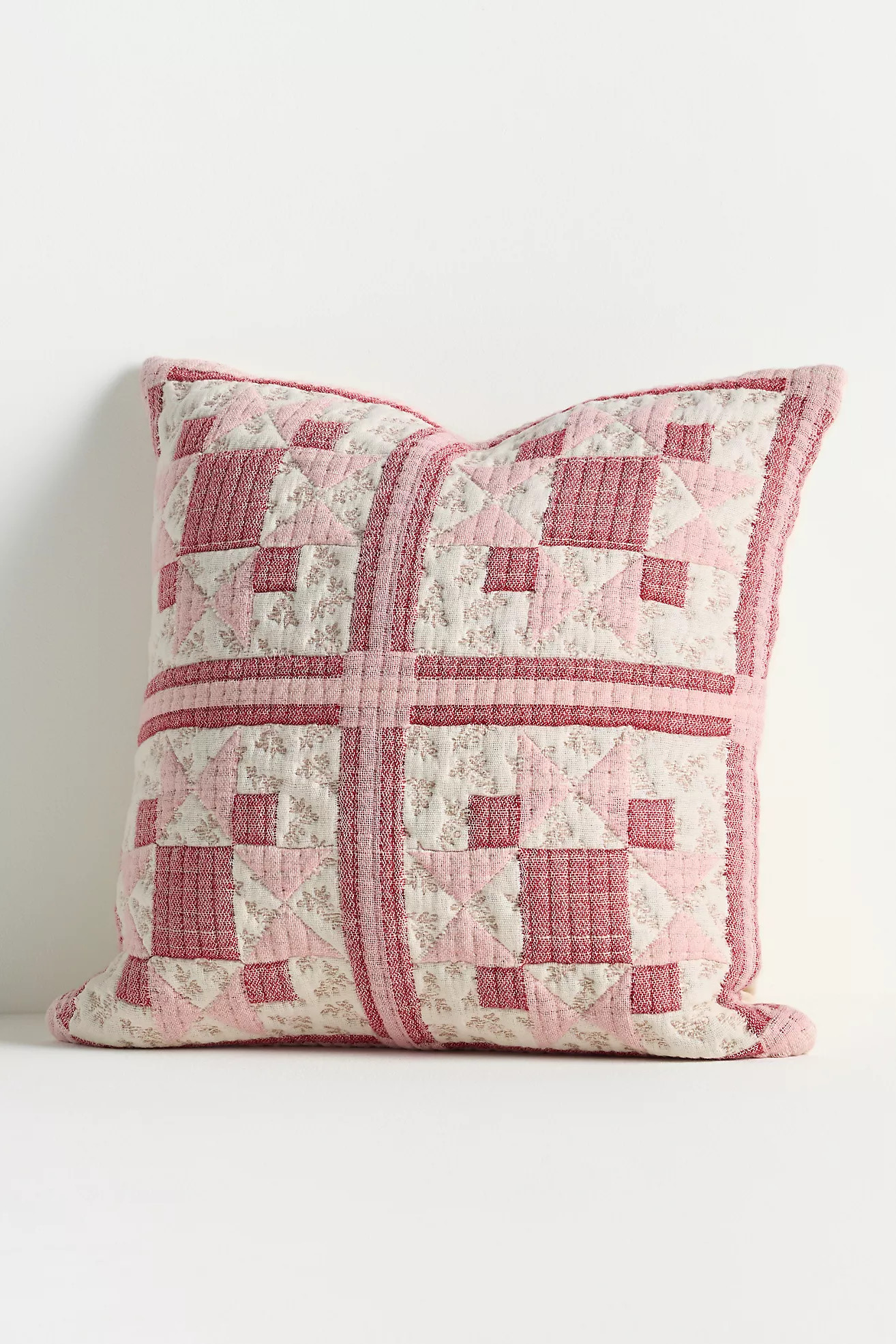 Demitria Cotton Jacquard Woven Pillow | Anthropologie (US)