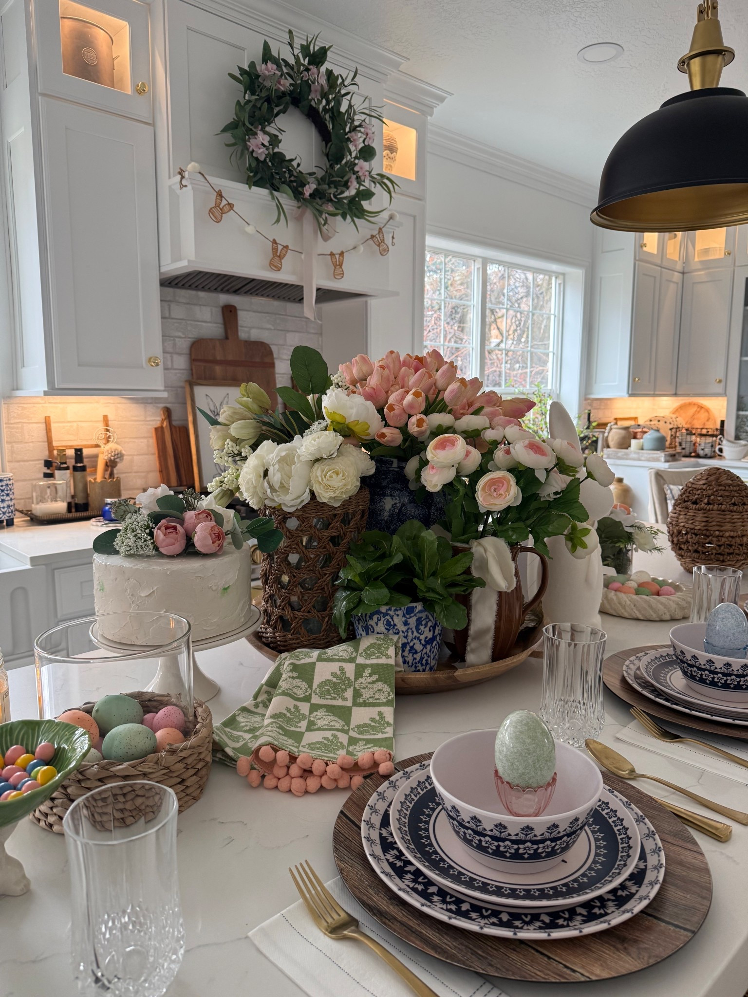 Spring kitchen tablescape. Dinnerware and ceramic eggs. So cute with faux flowers. Perfect for entertaining!  Enjoy!


#styledtray #traystyling #traydecor #mytargetstyle #cornerofmyhome #aesthetic #interiordecorating #transitionalhome #kitchenreel #boujeeonabudget #kitchendecor #kitchensofinstagram #amazon #counterdecor #amazonmusthaves #openshelves #springdecor #springstyling #springrefresh #kitchensofinstagram #mypotterybarn #easterdecor #springflowers #springiscoming #springblooms #eastertime #easterbunny
Spring Tray | Tray Styling | Easter Decor | Flameless Candles | Interior Decorating I Amazon Home | Amazon Home Finds | Home Decor | Easter Tray |
Spring Centerpiece | Easter Centerpiece |
Easter Bunny | Spring Home Decor | Kitchen
Centerpiece | Spring Vignette | Target Home | Walmart Decor

#LTKSeasonal #LTKSpringSale #LTKHome