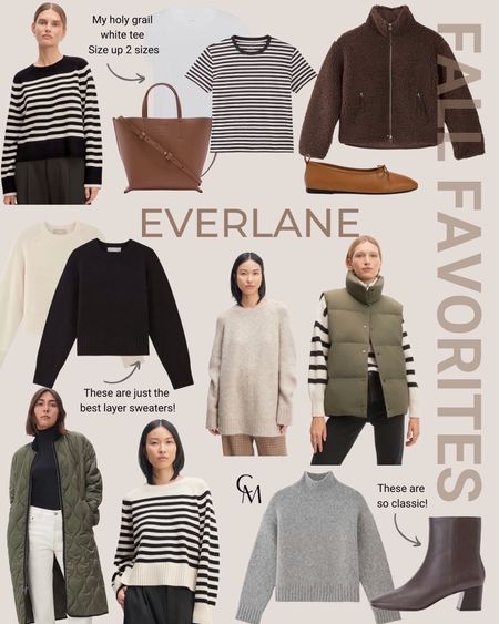 Everlane fall favorites. So many are on sale! I have the boxy cashmere sweater in 5 colors - they’re so good for layering. Go tts 

Fall outfits, fall style, fall fashion, holiday outfits 

#LTKSeasonal #LTKsalealert #LTKCyberWeek
