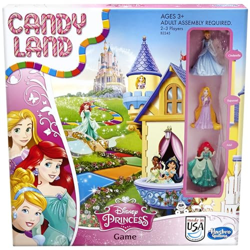 Hasbro Gaming Candy Land Disney Princess Edition Kids Board Game,Preschool Games for 2 to 3 Playe... | Amazon (US)