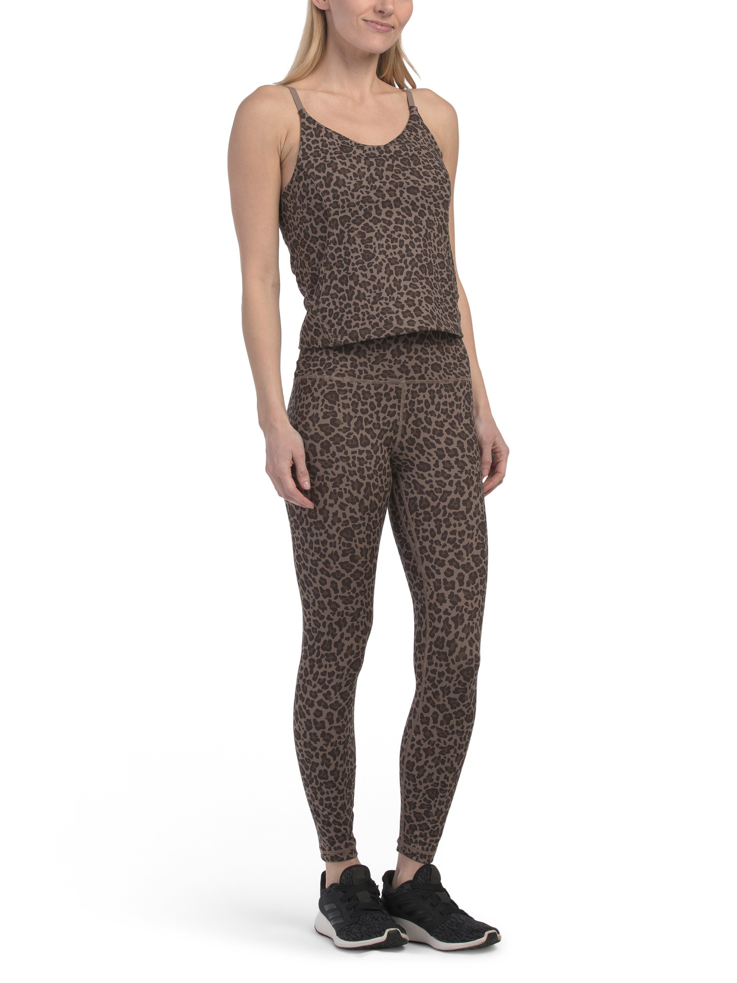 2pc Bra Tank Top And Super Hi Rise V-back Ankle Leggings Set | TJ Maxx