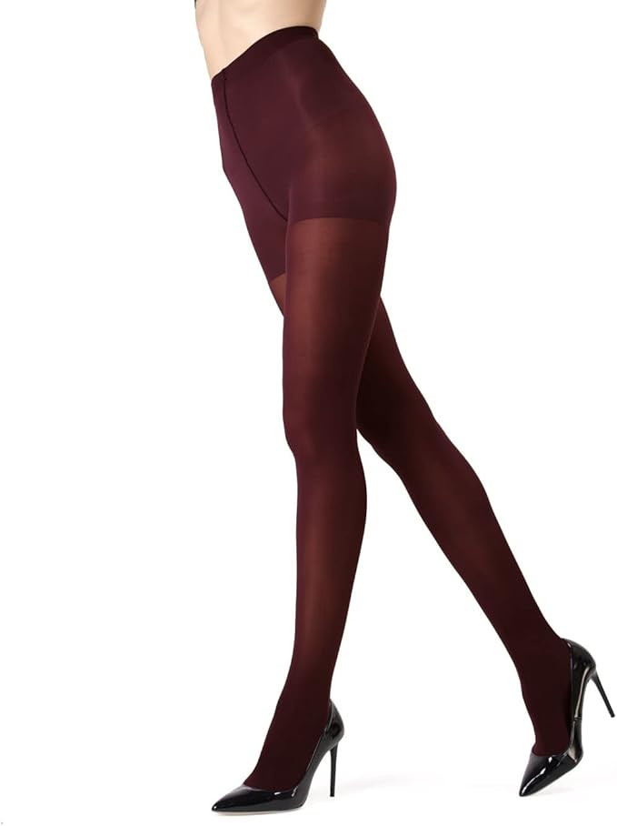 MeMoi Perfectly Opaque Control Top Tights | Amazon (US)