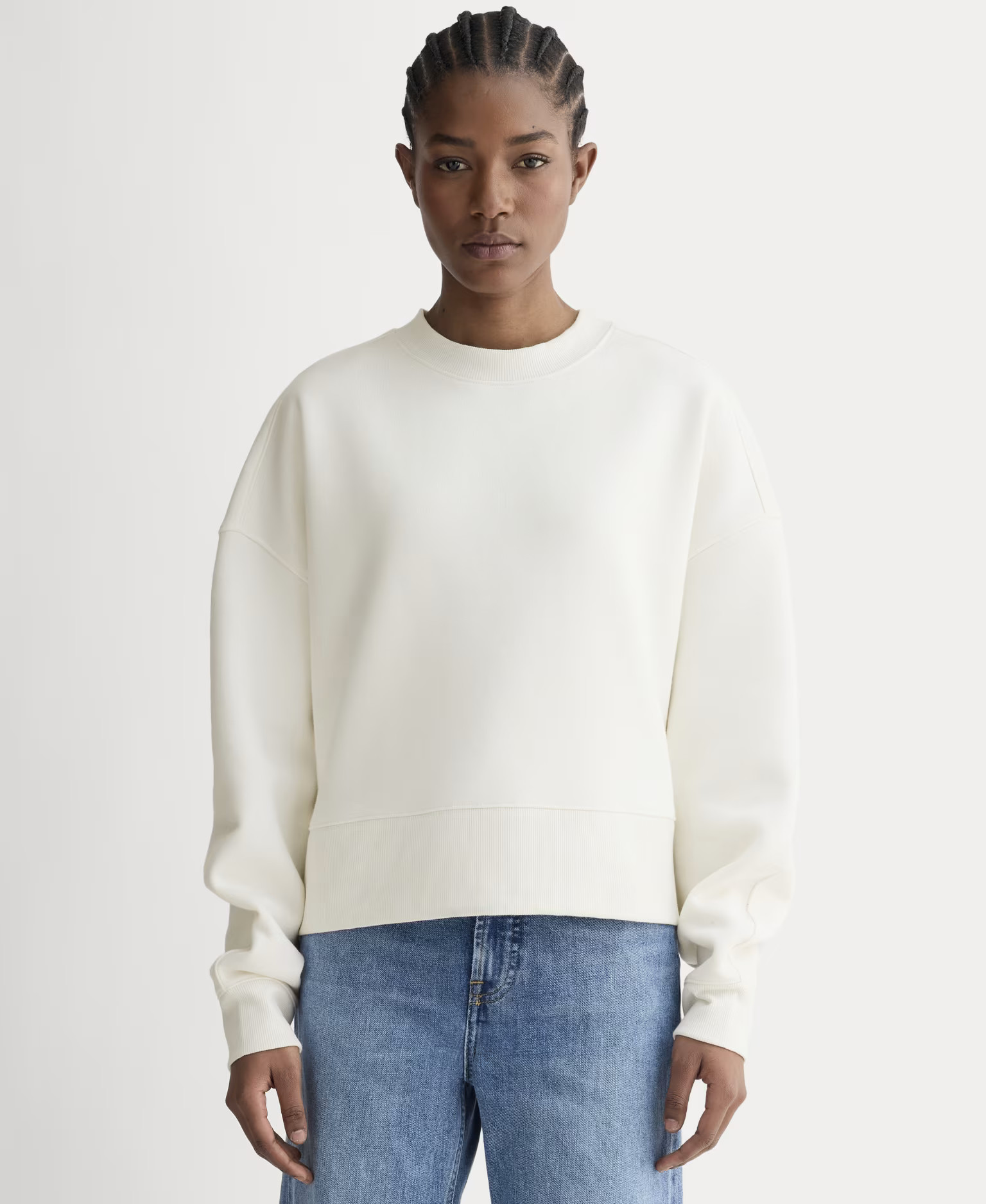 Women's Laid-Back Sweatshirt by Everlane in Bone White, Size XL | Everlane