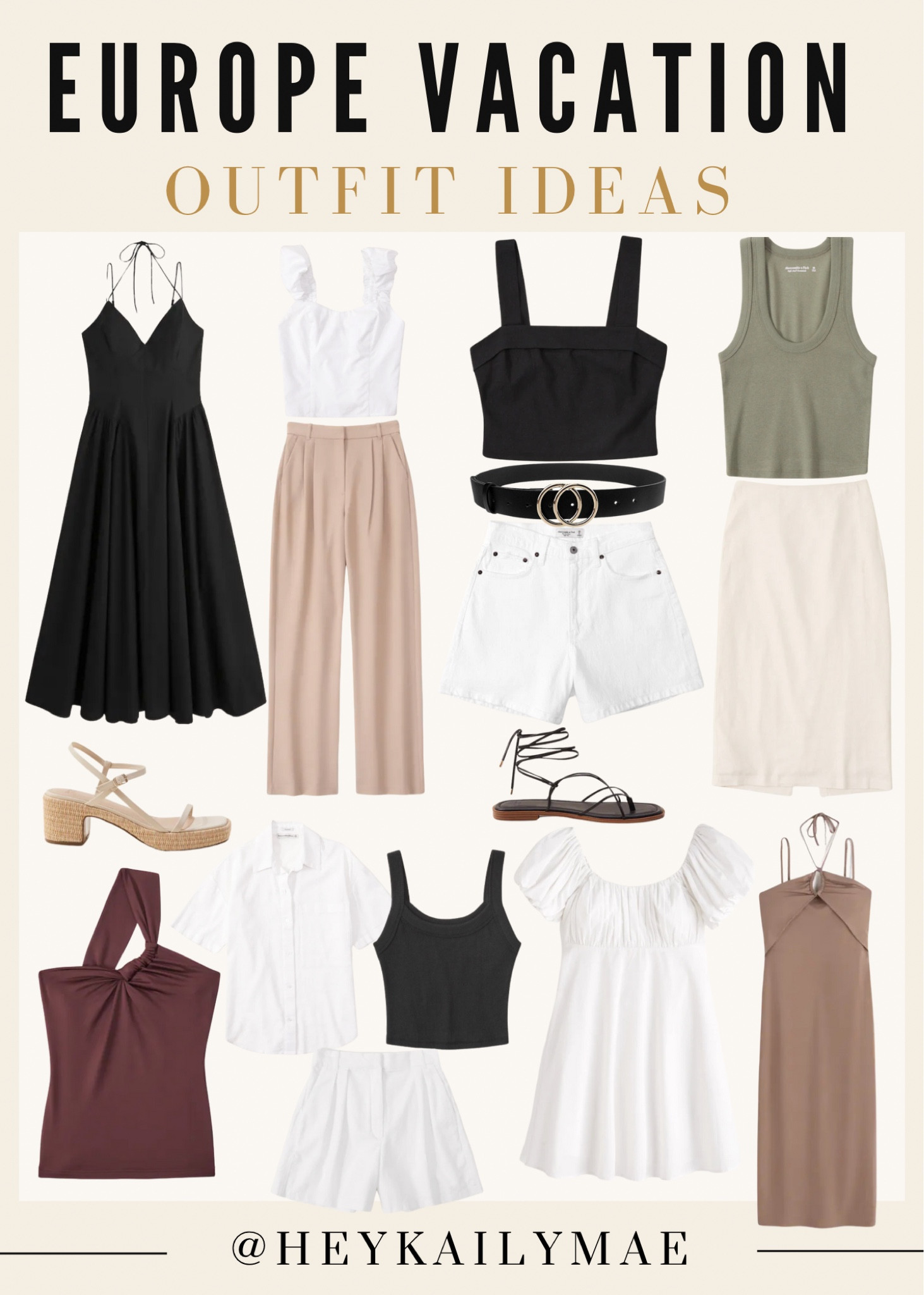 Europe vacation outfit ideas! 👗👡🤍 | vacation outfits, vacation outfit inspo, vacation looks, travel outfit, Europe vacation, summer vacation, summer outfits, dresses for Europe, dresses, summer dresses, Abercrombie finds, outfit idea. 

#LTKstyletip #LTKtravel #LTKeurope