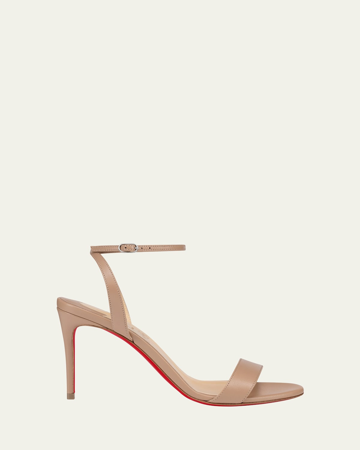 Loubigirl Leather Red Sole Ankle-Strap Sandals | Bergdorf Goodman