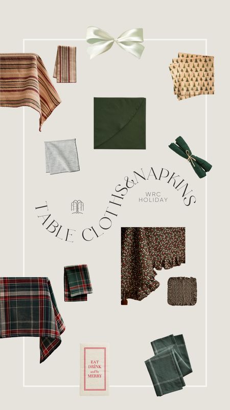 Christmas tablecloths and napkins  

#LTKHoliday #LTKHolidaySale #LTKSeasonal