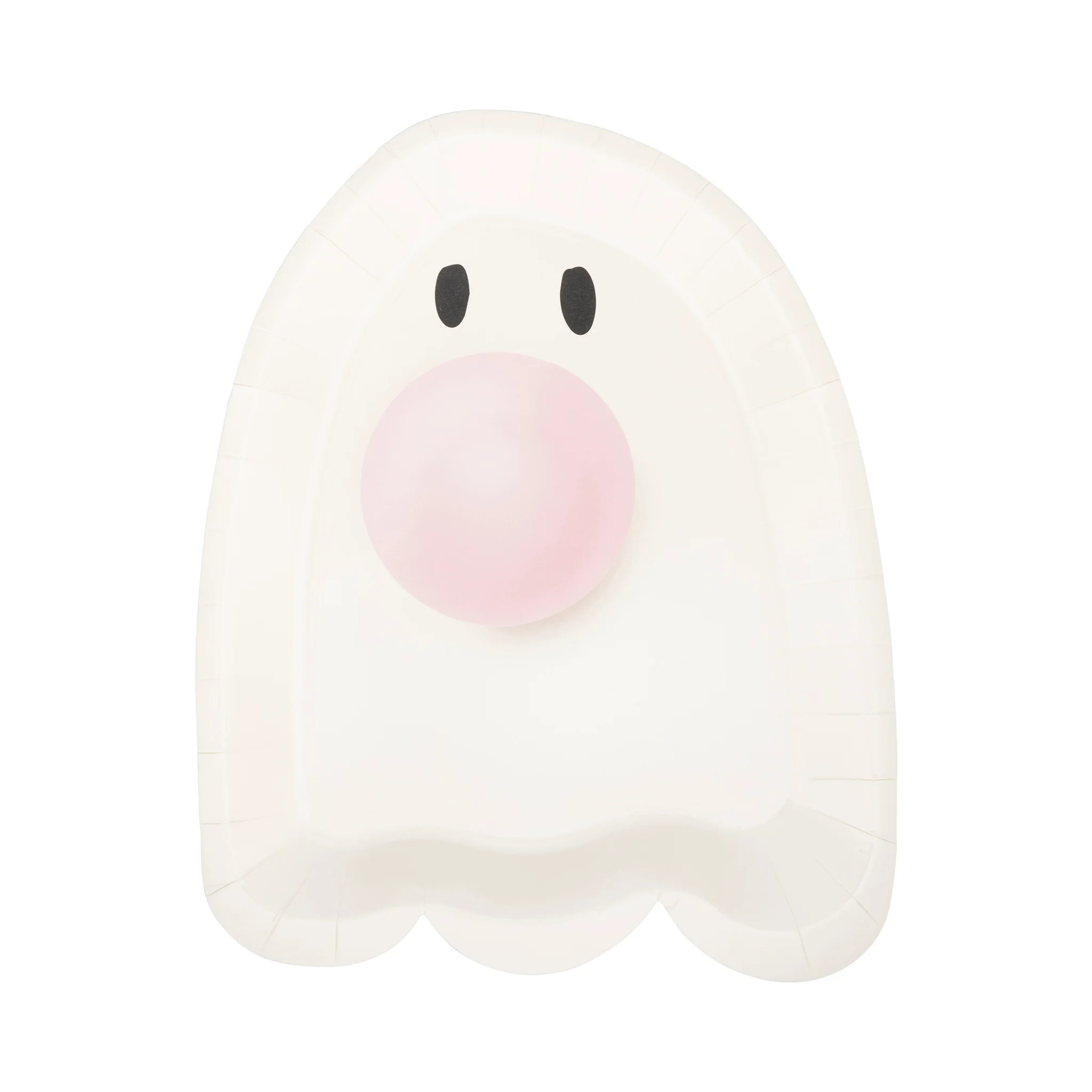 Bubblegum Ghost Shaped Paper Plate | My Mind's Eye