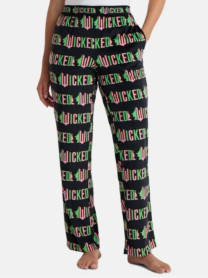 Wicked Women’s Print Velour Sleep Pants, Sizes XS-3X | Walmart (US)