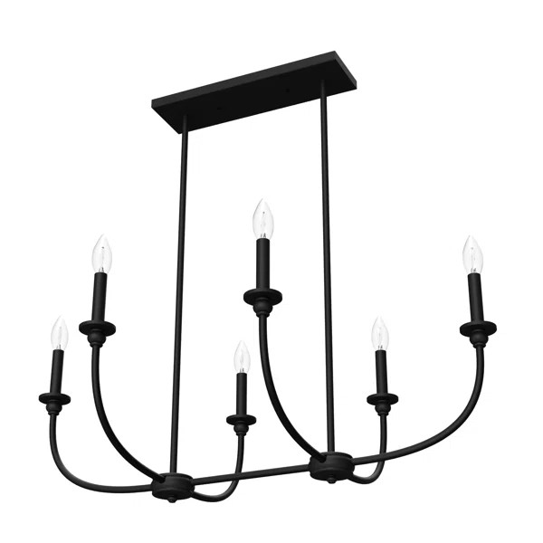 Hunter Southcrest 6 Light Linear Chandelier Ceiling Light Fixture | Wayfair North America