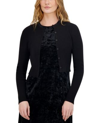 Knit Crewneck Cropped Cardigan Sweater | Bloomingdale's (US)