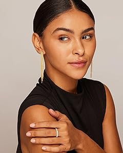 PAVOI 14K Gold Plated Long Tassel Dangle Earrings for Women - 925 Sterling Silver Posts Elegant R... | Amazon (US)