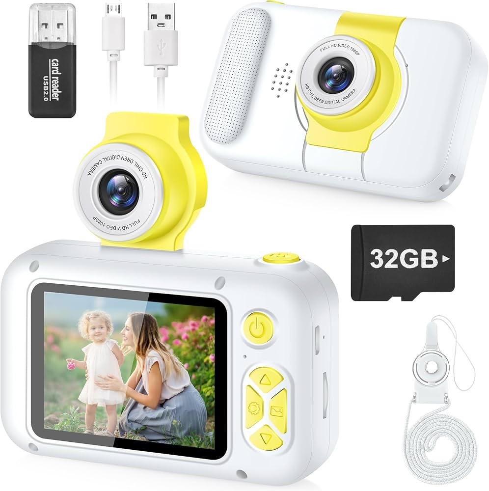 Kid Camera,Camera for Kid,2.4in IPS Screen Digital Camera,180°Flip Len Student Camera,Children S... | Amazon (US)