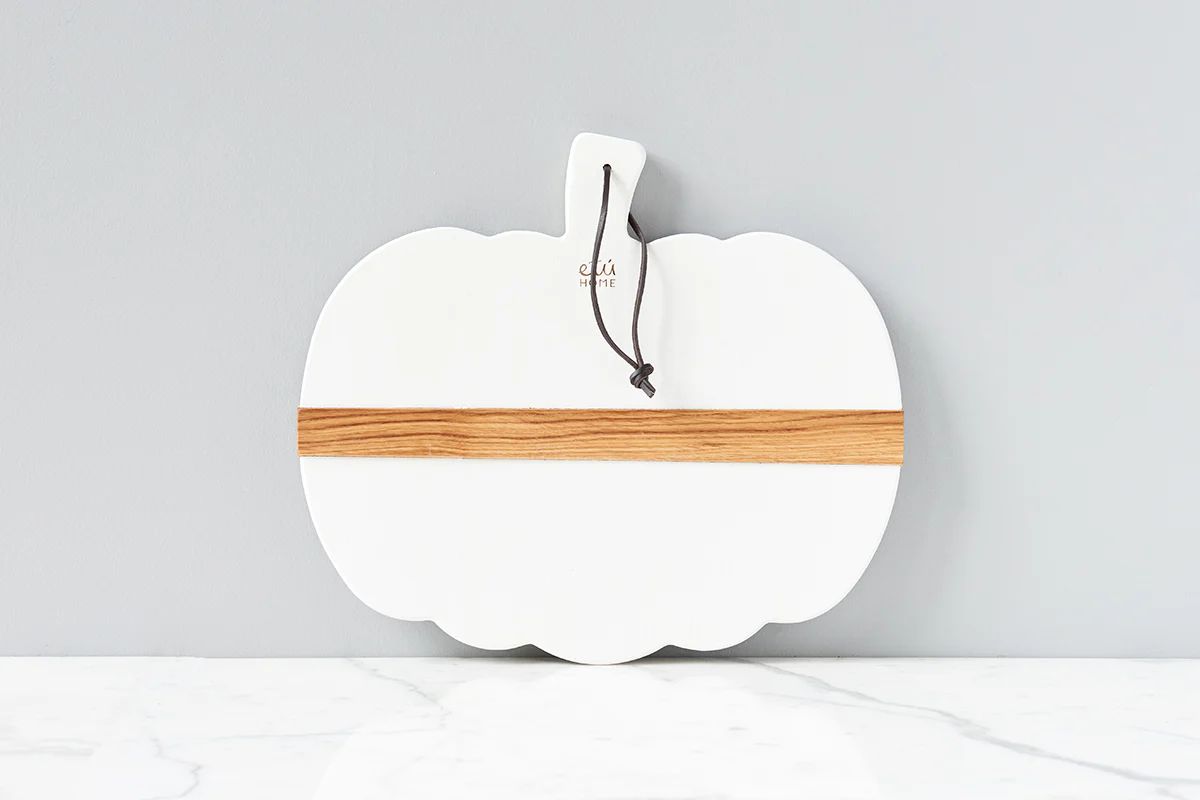 White Mod Pumpkin Charcuterie Board, Small | etúHOME