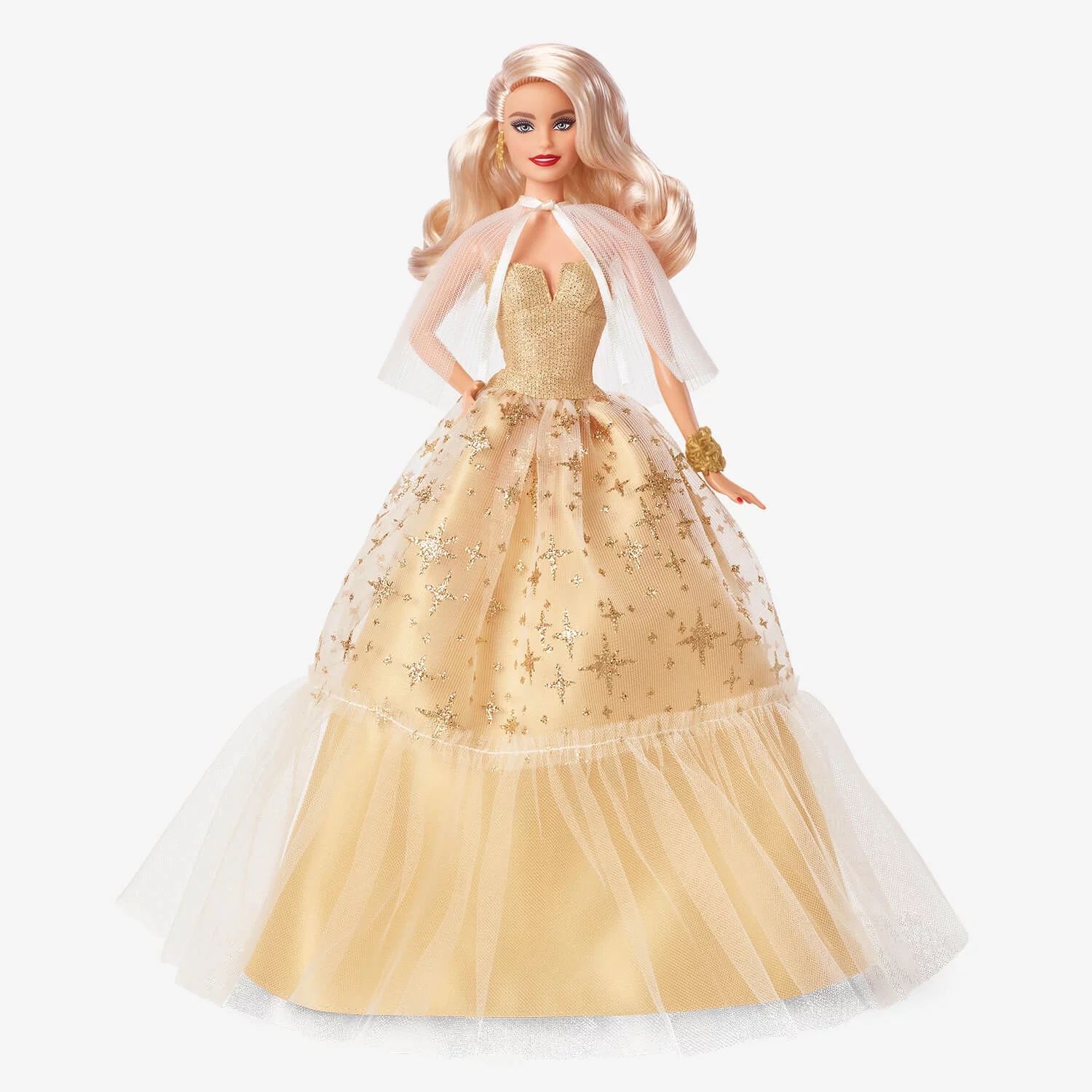 2023 Holiday Barbie Doll, Seasonal Collector Gift, Golden Gown and Blond Hair | Walmart (US)