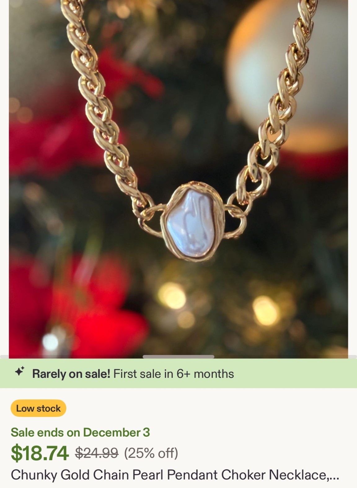 Support small businesses! This pearl pendant gold necklace is on sale!

#LTKCyberWeek #LTKSaleAlert #LTKGiftGuide
