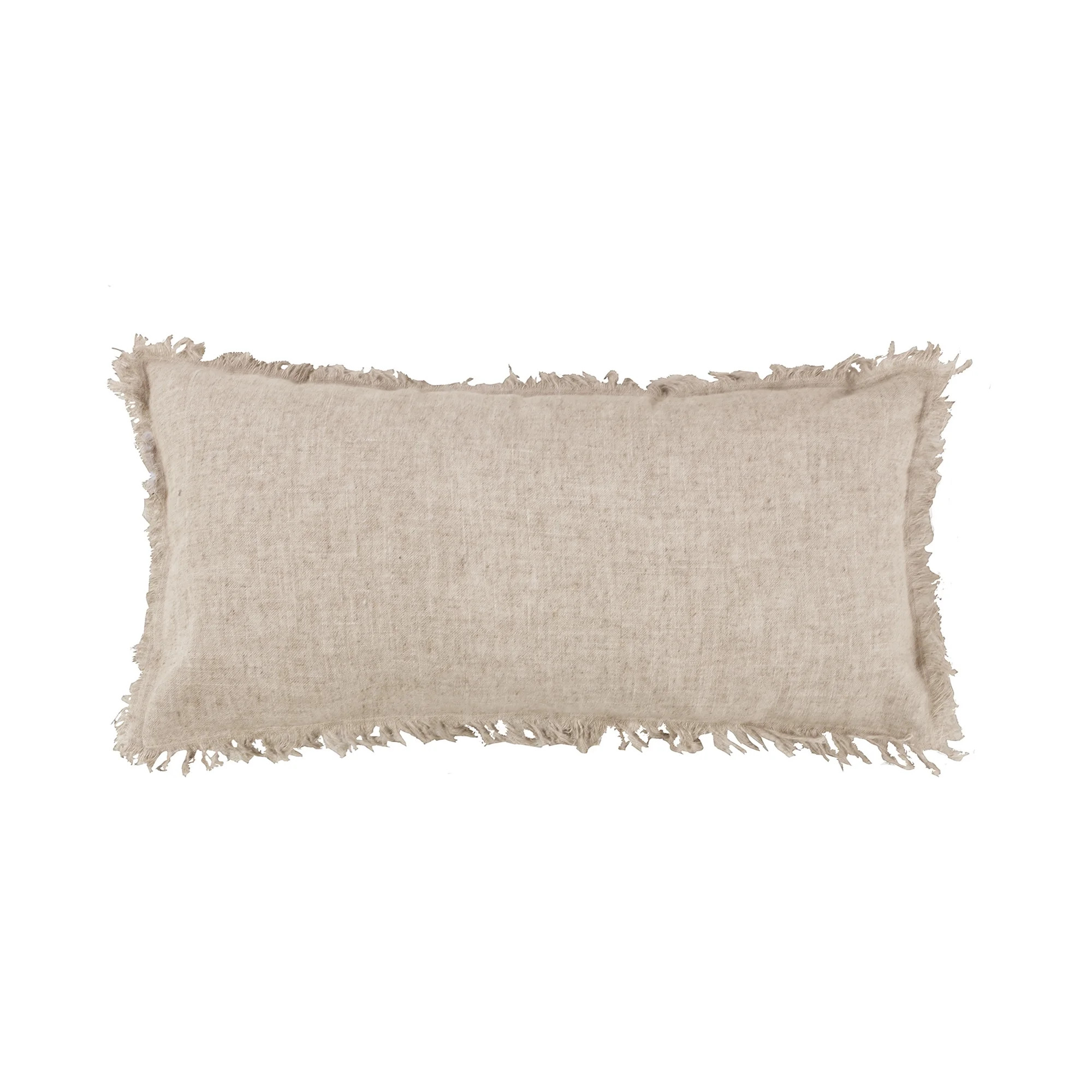 Levtex Home - Decorative Pillow (12 x 24in.) - Linen Fringe - Natural | Walmart (US)