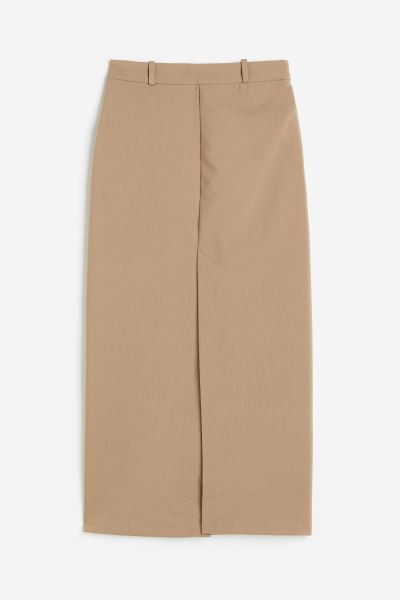 Slit-hem twill skirt | H&M (US + CA)
