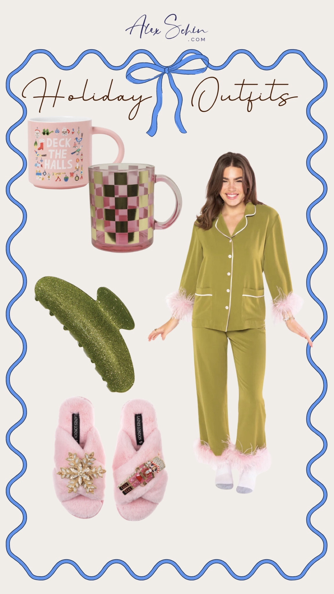 Christmas pajama. Holiday outfits. Holiday style. Curvy style. Midsize style. Feather pajamas. Bridesmaid pajamas. Holiday pajamas  

#LTKGiftGuide #LTKHoliday #LTKSeasonal