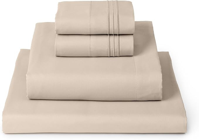 Mellanni Queen Sheets Set - 4 PC Iconic Collection Bedding - Hotel Luxury, Extra Soft, Cooling Be... | Amazon (US)
