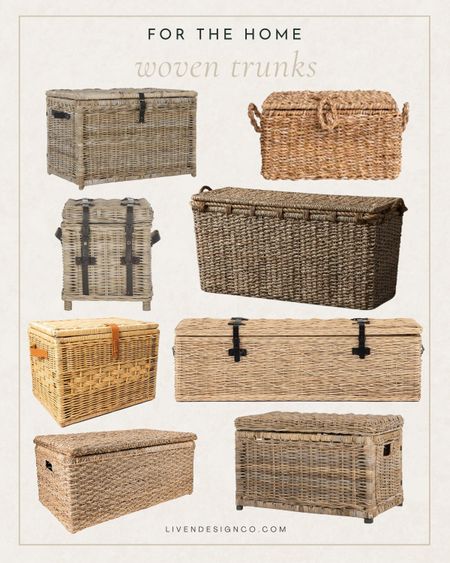 Woven storage trunk. Home decor. Wicker trunk. Rattan trunk. Living room decor. Bedroom.  Basket trunk. Seagrass trunk

#LTKSeasonal #LTKHome #LTKStyleTip