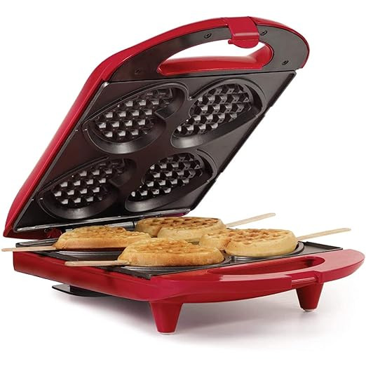 Holstein Housewares 4-Section Heart Shaped Waffle Maker, Non-Stick Waffle Iron, Mini Waffle Maker... | Amazon (US)