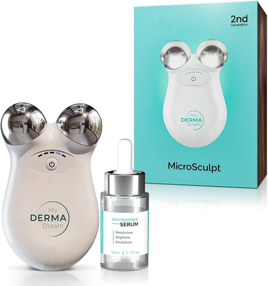 My Derma Dream MicroSculpt Microcurrent Facial Device | Anti Aging Face Serum (30 Day Supply) | N... | Amazon (US)