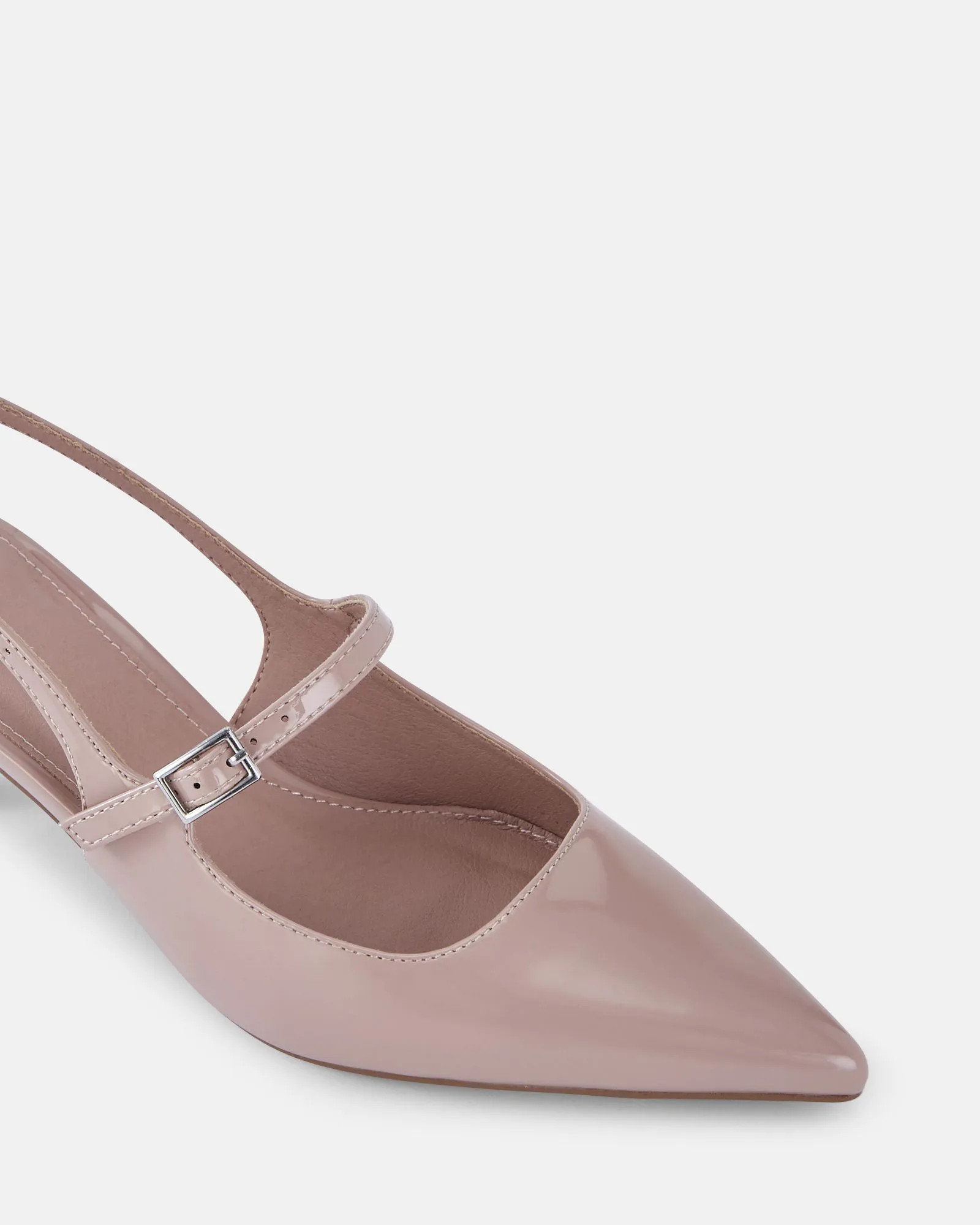 ISPRA PINK PATENT Low Heels | Novo Shoes
